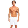 Linen Slim Fit Shorts - White Shorts Eight-X   