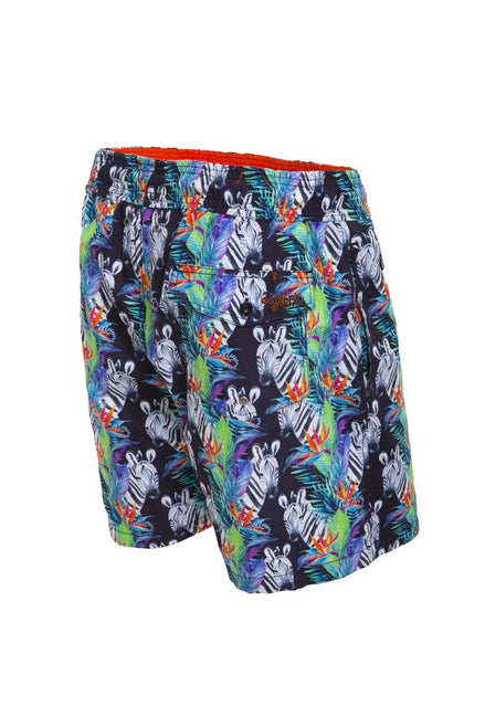 Zebra Print Swim Trunks Swim Trunks EightX