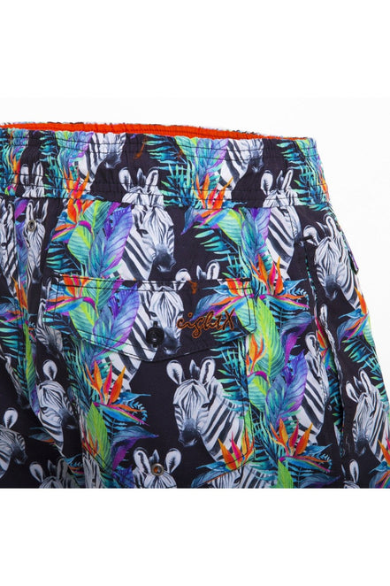 Zebra Print Swim Trunks Swim Trunks EightX