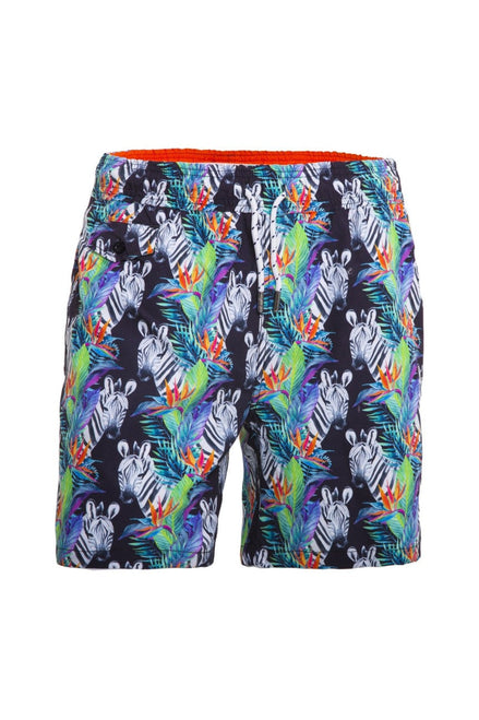 Zebra Print Swim Trunks Swim Trunks EightX