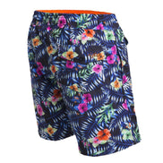 Tropical Floral Print Swim Trunks Swim Trunks EightX