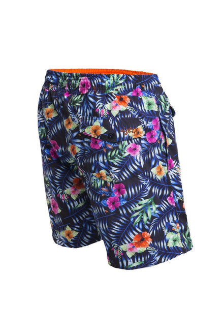 Tropical Floral Print Swim Trunks Swim Trunks EightX