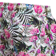 Tropical Flora Print Swim Trunks Swim Trunks EightX
