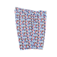 Retro Blue Print Shorts Chino Shorts EightX
