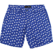 Navy Daisy Print Shorts Chino Shorts EightX