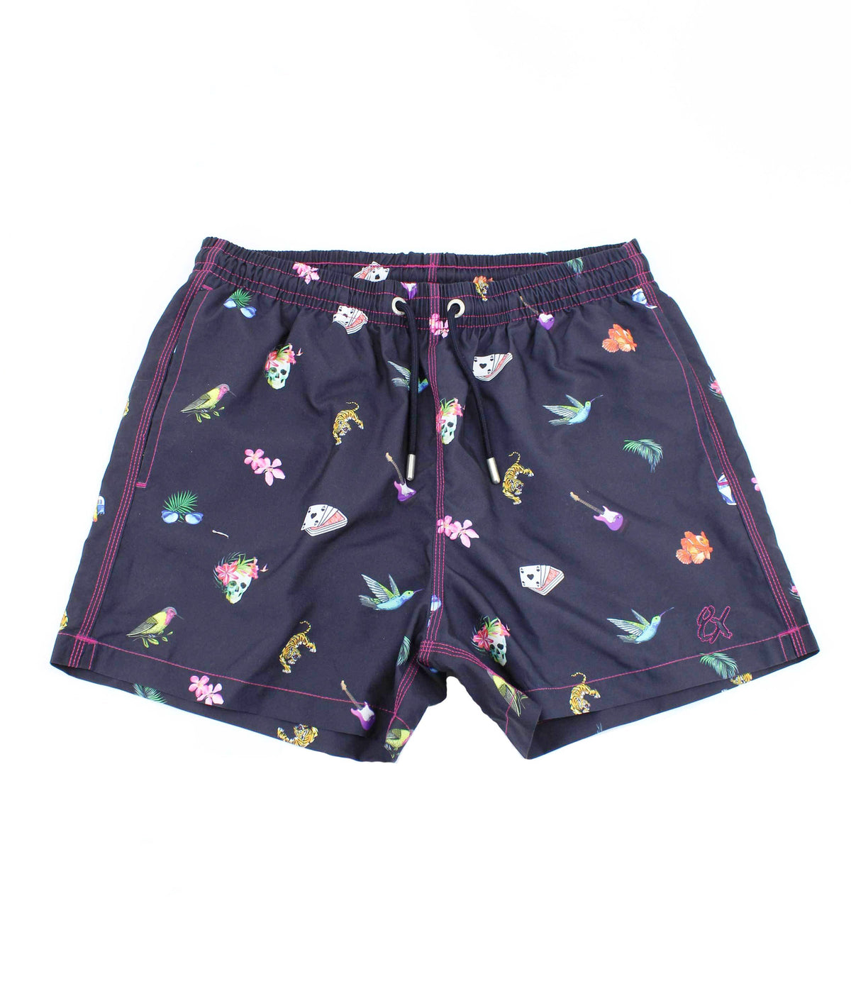 Urban Jungle Print Swim Trunks Swim Trunks EightX