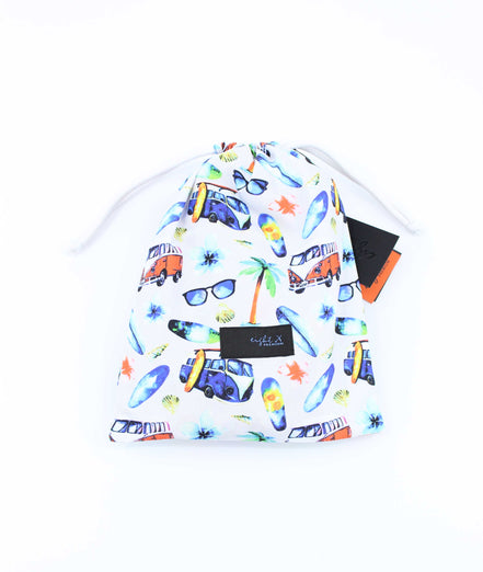 Surf City Print Swim Trunks Swim Trunks EightX