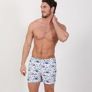 Surf City Print Swim Trunks Swim Trunks EightX