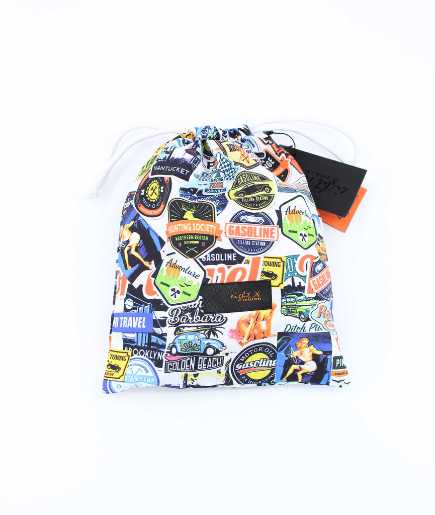 American Road Trip Print Swim Trunks Swim Trunks EightX