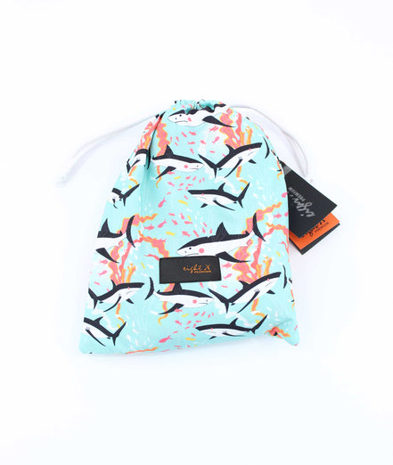 Shark Print Swim Trunks Swim Trunks EightX