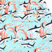 Shark Print Swim Trunks Swim Trunks EightX
