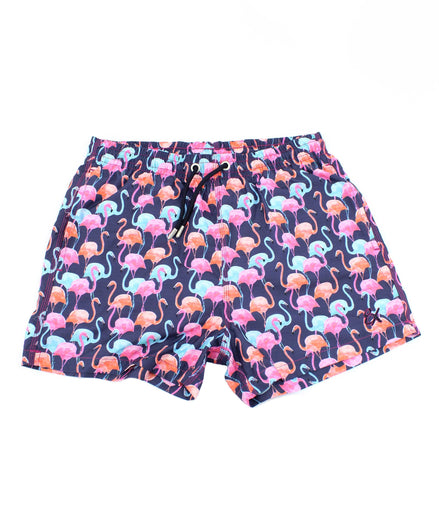 Flamingo Print Swimwear Swim Trunks EightX