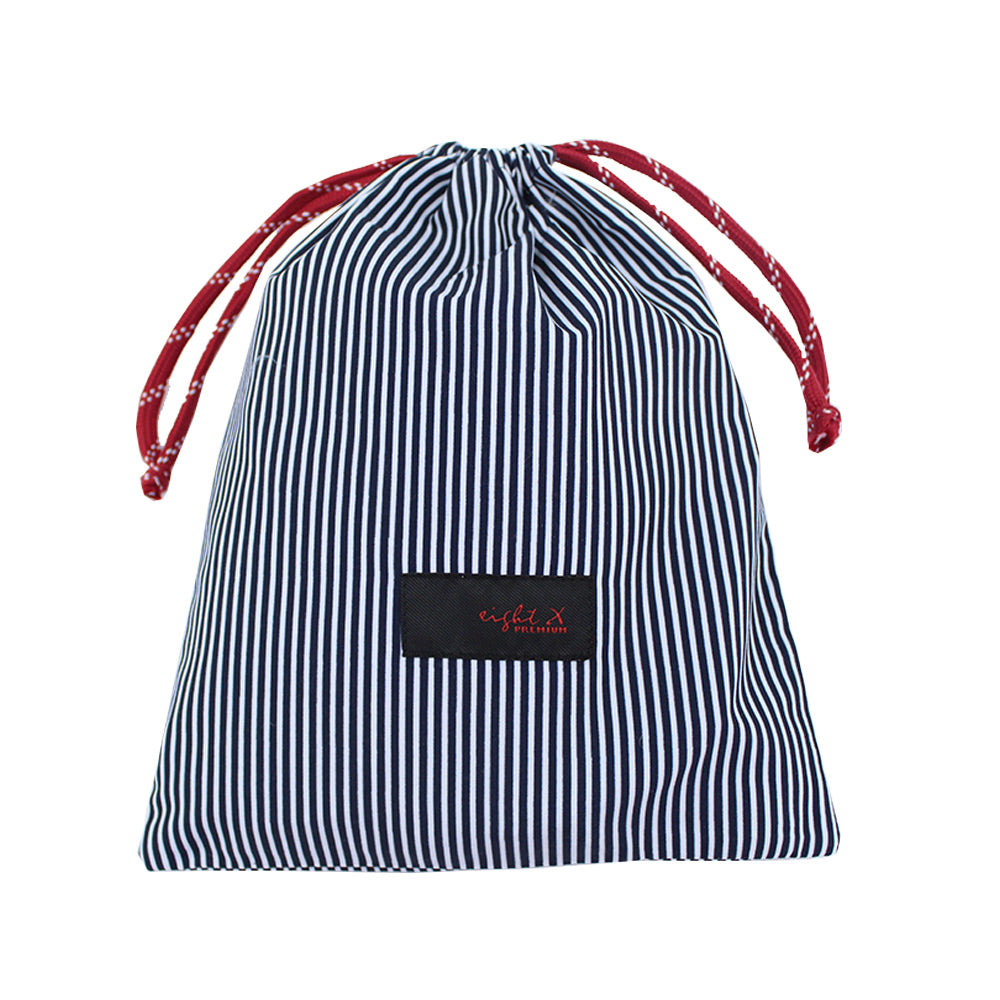 Navy Stripe Print Trunks Swim Trunks Eight-X