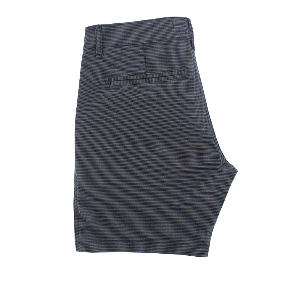 Brown Grey Slim Fit Textured Shorts Shorts Eight-X