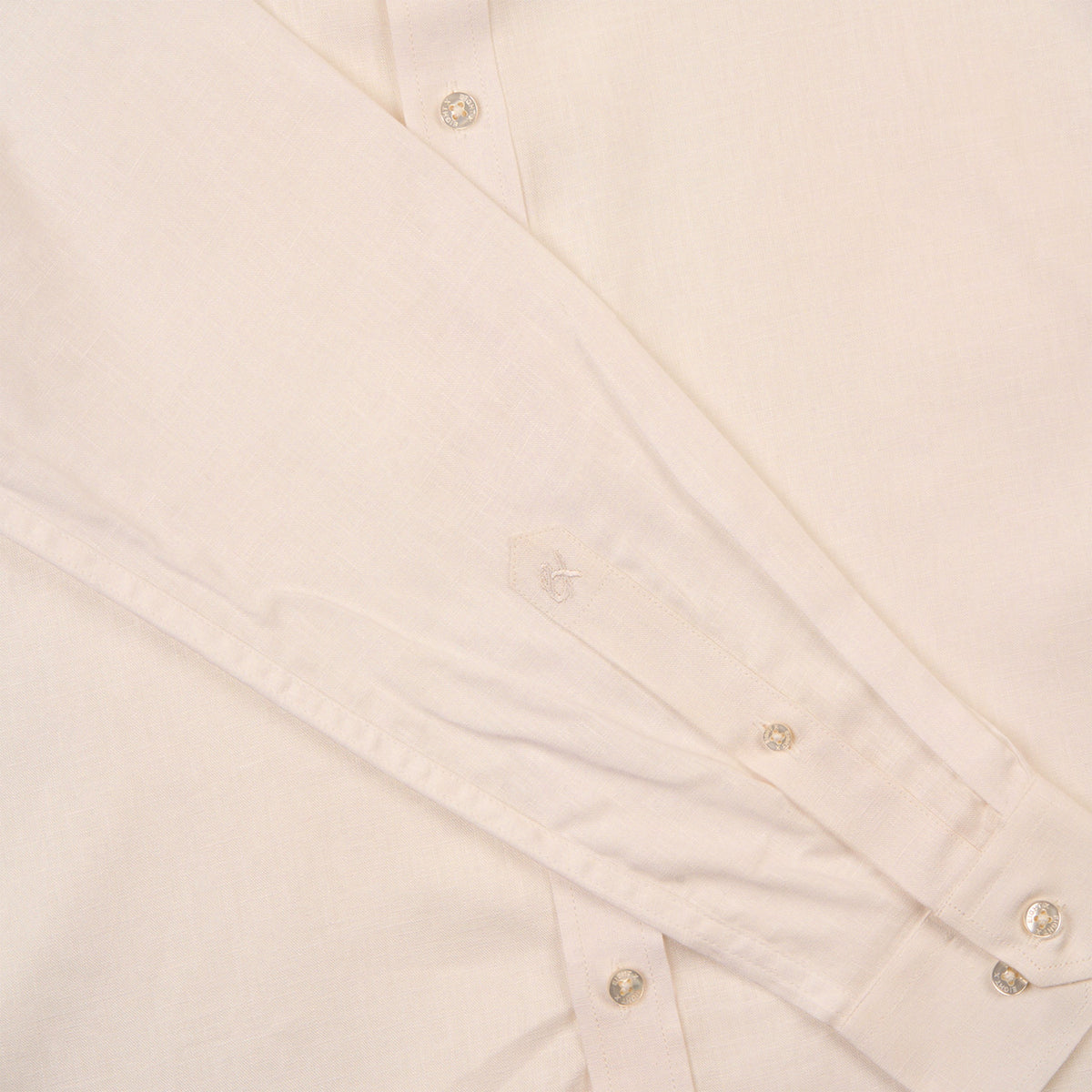Essential Linen Long Sleeve Button Down Shirt - Beige Short Sleeve Shirts Eight-X