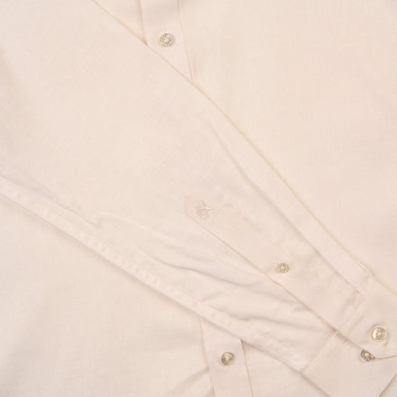 Essential Linen Long Sleeve Button Down Shirt - Beige Short Sleeve Shirts Eight-X