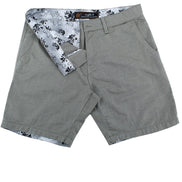 Olive Green Slim Fit Textured Shorts Shorts Eight-X