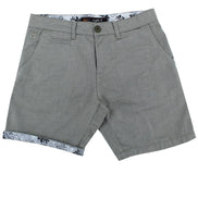 Olive Green Slim Fit Textured Shorts Shorts Eight-X