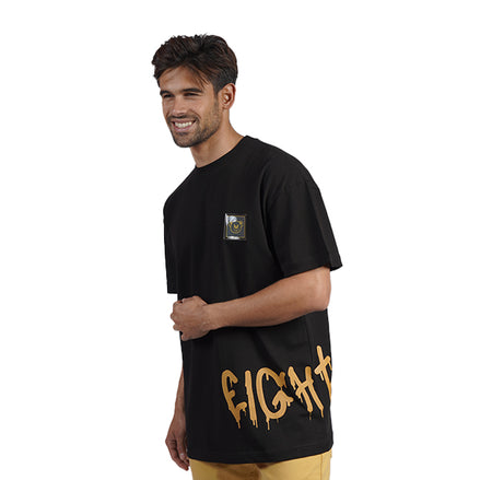 Bear Tag Graphic T-Shirt - Black T-Shirts Eight-X