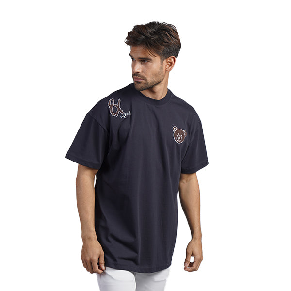 Shoulder The Load Graphic T-Shirt - Navy T-Shirts Eight-X