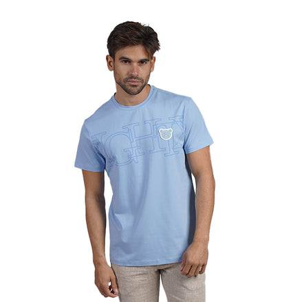 Arrangement Graphic T-Shirt - Light Blue T-Shirts Eight-X