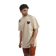 Shoulder The Load Graphic T-Shirt - Beige T-Shirts Eight-X
