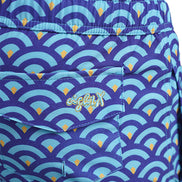 Blue Scale Swim Trunks Swim Wear Eight-X