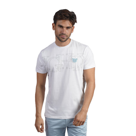 Arrangement Graphic T-Shirt - White T-Shirts Eight-X
