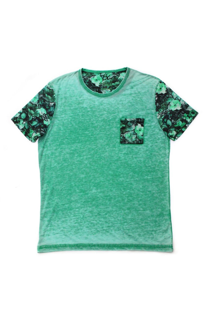 Faded Green T-Shirt All Over Print T-Shirts EightX   