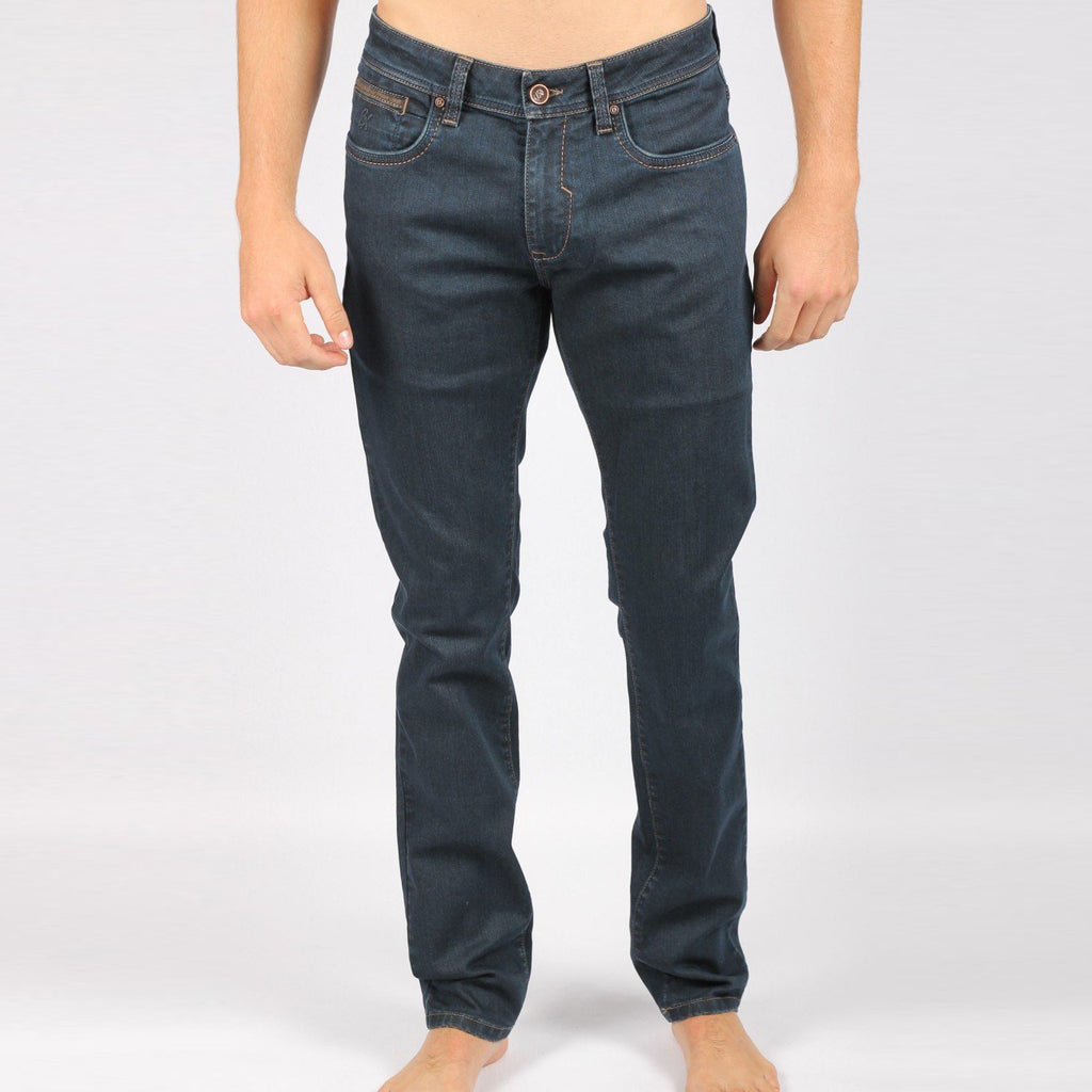 Eight-X | Designer Menswear | Dark Blue Slim Fit Jeans