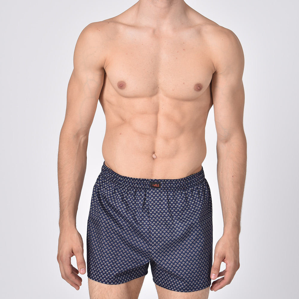 Navy Print Boxers Boxers EightX   