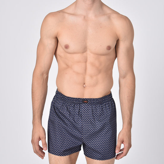 Navy Print Boxers Boxers EightX   