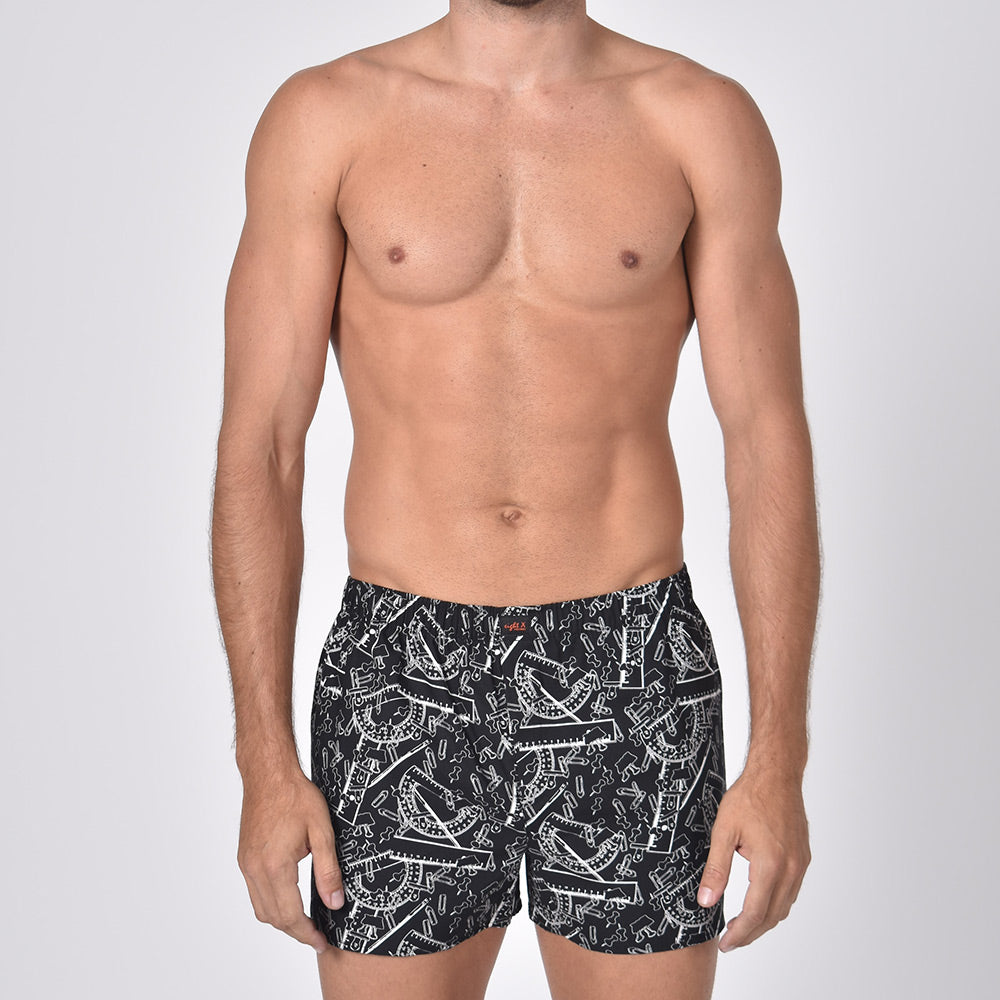 Design Print Black Boxers Boxers EightX   