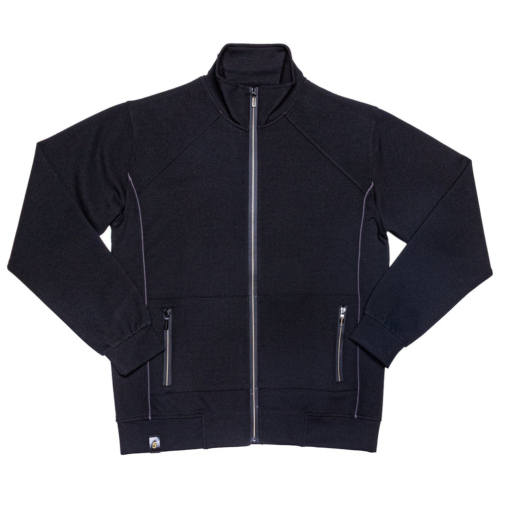 Full Zip Track Jacket - Black Jackets Eight-X   