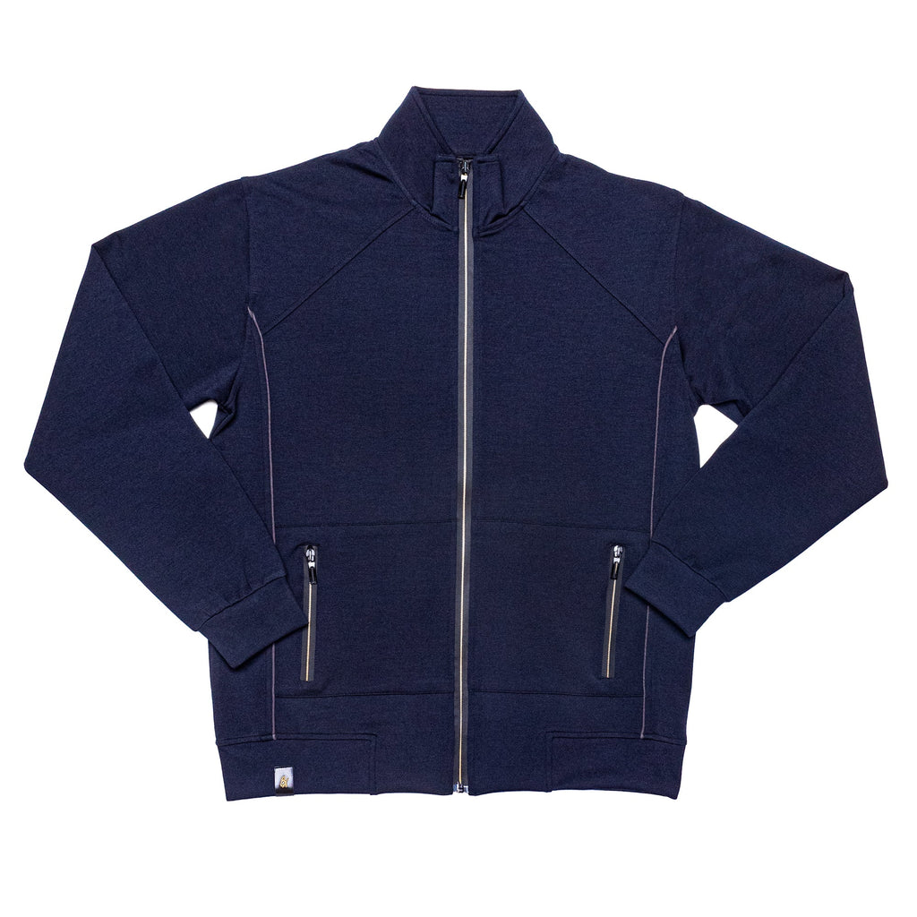 Full Zip Track Jacket - Navy Jackets Eight-X   