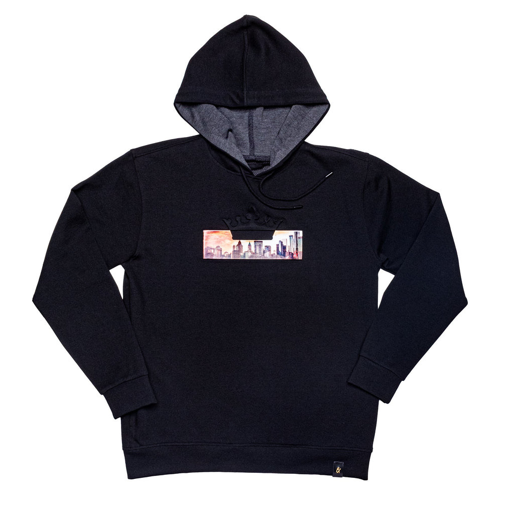 Crown City Hoodie - Black Sweatshirts Eight-X   