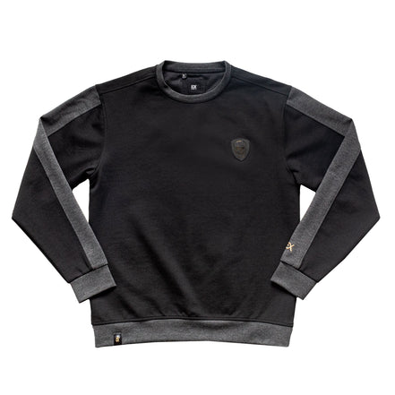 Skull Crewneck Pullover Sweatshirt - Black Sweatshirts Eight-X   