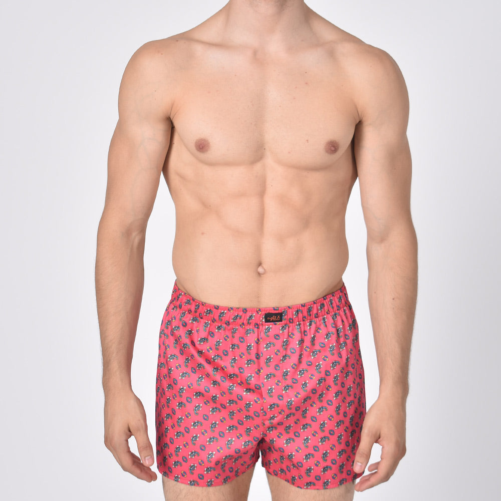 Fuchsia Paisley Boxers Boxers EightX   