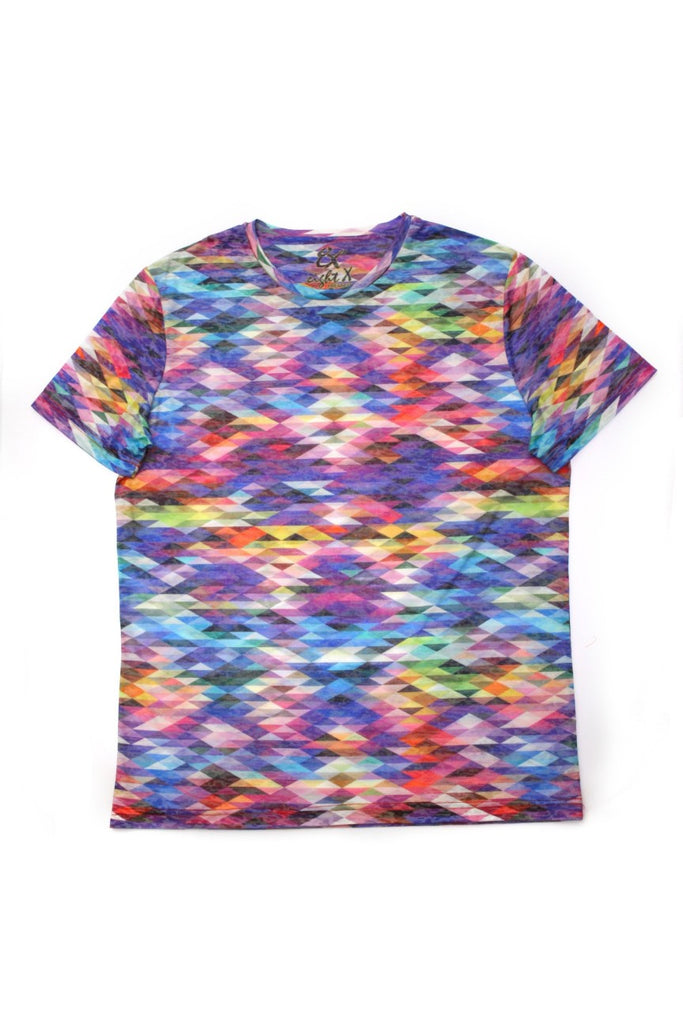 Purple Print T-Shirt All Over Print T-Shirts EightX   