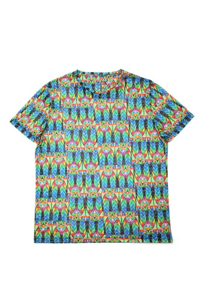 Green Print T-Shirt All Over Print T-Shirts EightX   