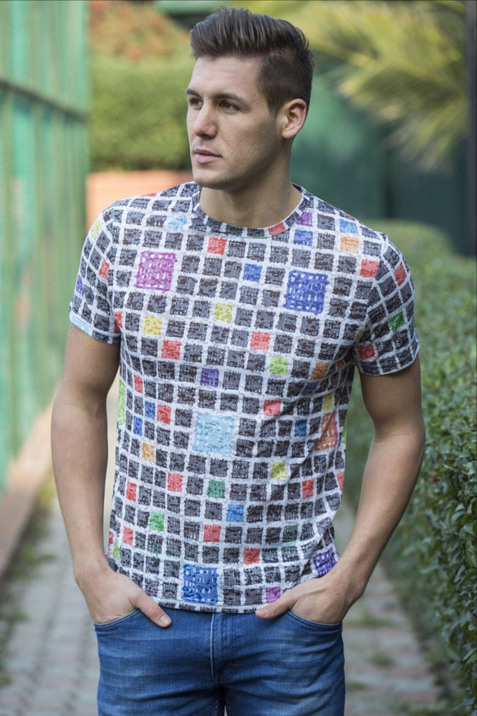 Print SquaresT-Shirt All Over Print T-Shirts EightX   