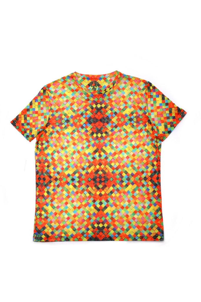 Multi Color Boom Print T-Shirt All Over Print T-Shirts EightX   