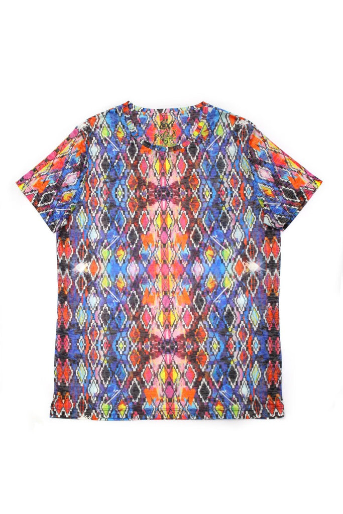 Bold Multi Colors Print T-Shirt All Over Print T-Shirts EightX   