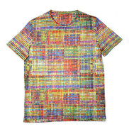 Multi Colors Lines Print T-Shirt All Over Print T-Shirts EightX   