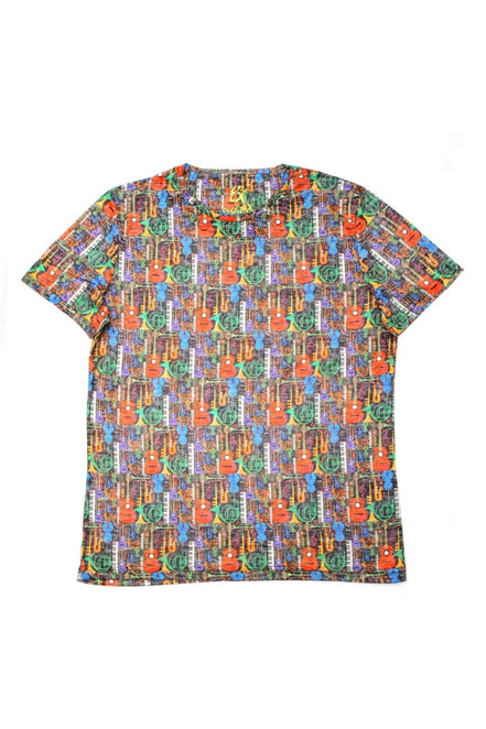 Music Instruments Multi Print T-Shirt All Over Print T-Shirts EightX   