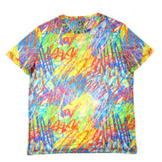 Multi Bright Colors Print T-Shirt All Over Print T-Shirts EightX   