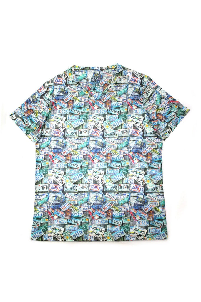 Mini License Plates Print V-Neck T-Shirt All Over Print T-Shirts EightX   