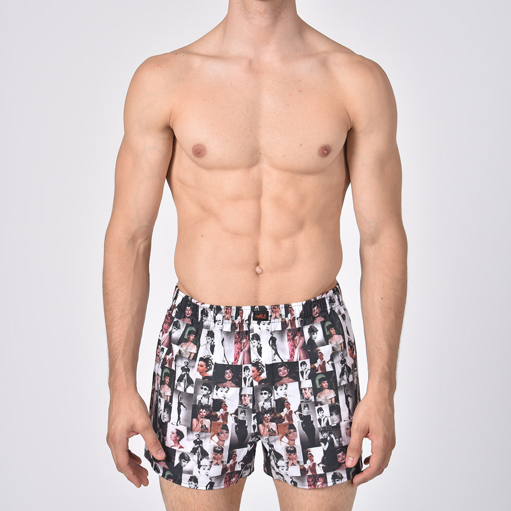 Audrey Hepburn Print Boxers Boxers EightX   