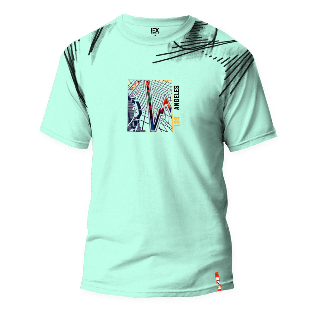 LA Boom 8X Street T-Shirt - Mint Green Graphic T-Shirts Eight-X GREEN S