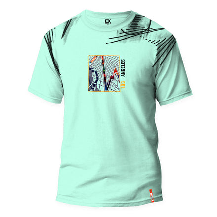 LA Boom 8X Street T-Shirt - Mint Green Graphic T-Shirts Eight-X GREEN S